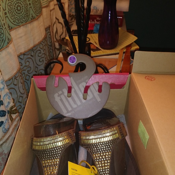 Fitflop Aztec Chada Chocolate Sandals - Picture 1 of 5